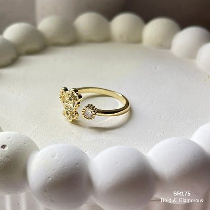 Stone Ring | SR175 | Gold