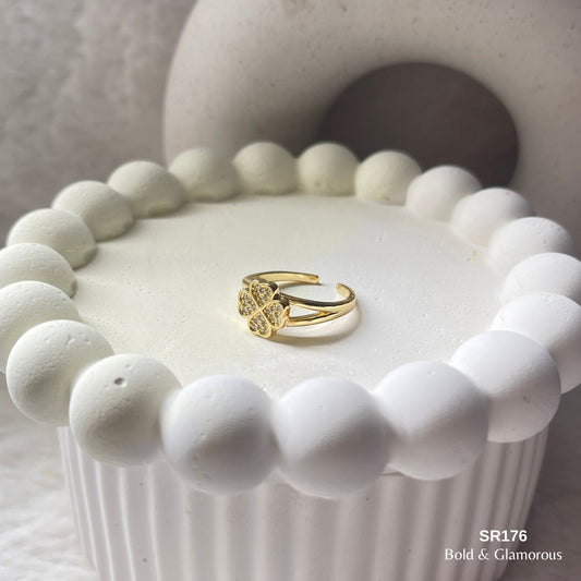 Stone Ring | SR176 | Gold