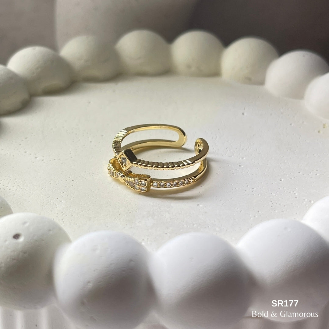 Stone Ring | SR177 | Gold