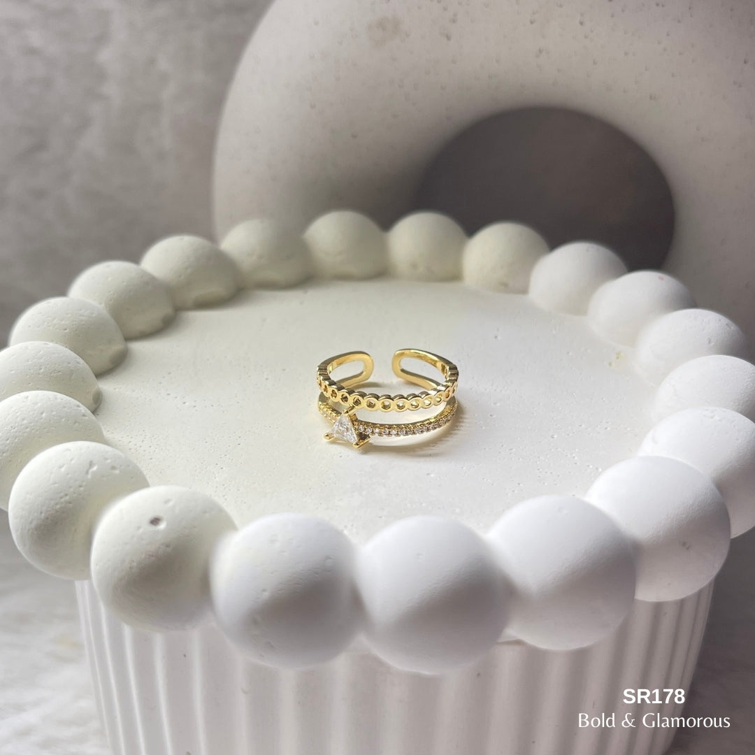Stone Ring | SR178 | Gold