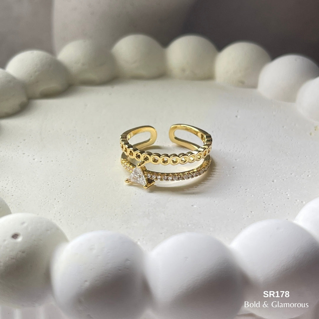 Stone Ring | SR178 | Gold