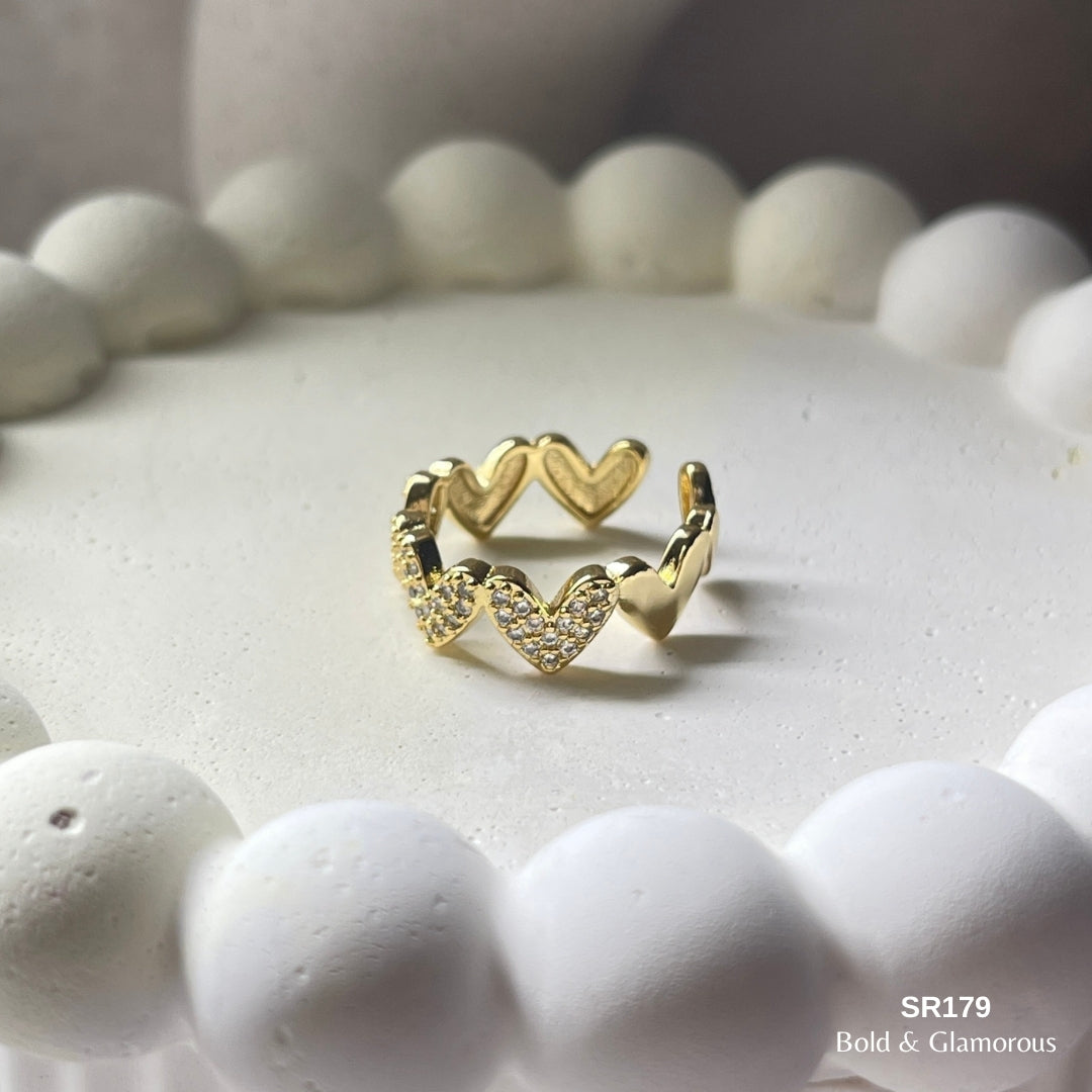 Stone Ring | SR179 | Gold