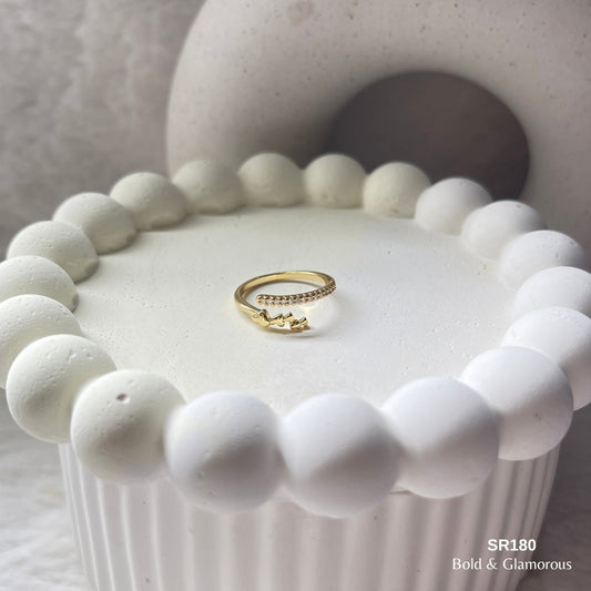 Stone Ring | SR180 | Gold