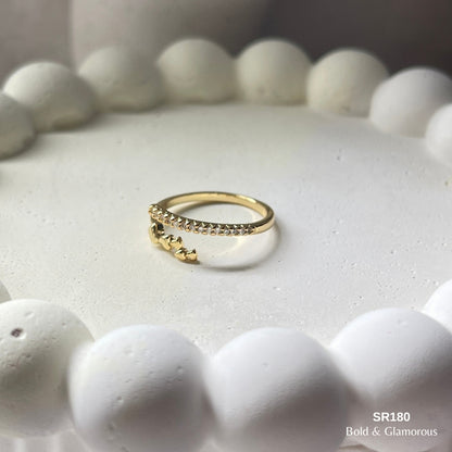 Stone Ring | SR180 | Gold