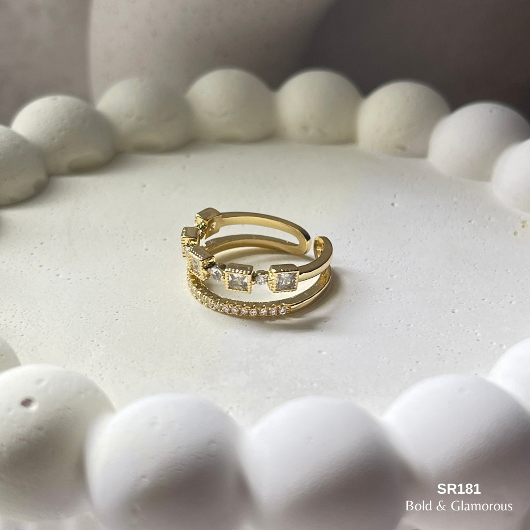 Stone Ring | SR181 | Gold