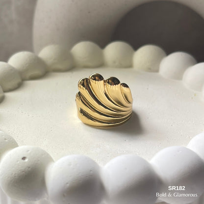 Statement Ring | SR182 | Gold