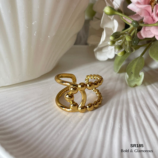 Statement Ring | SR185 | Gold