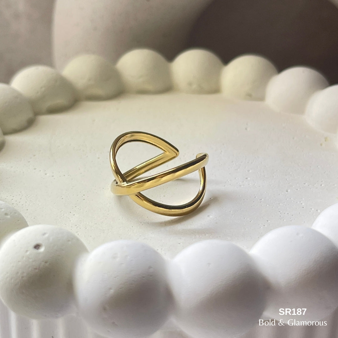 Statement Ring | SR187 | Gold