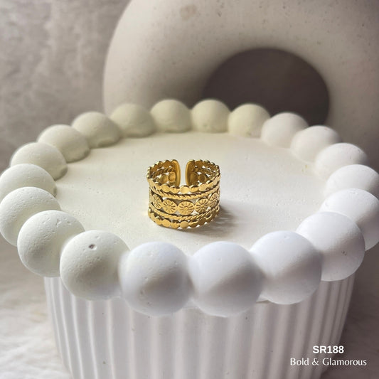 Statement Ring | SR188 | Gold