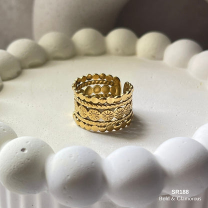 Statement Ring | SR188 | Gold