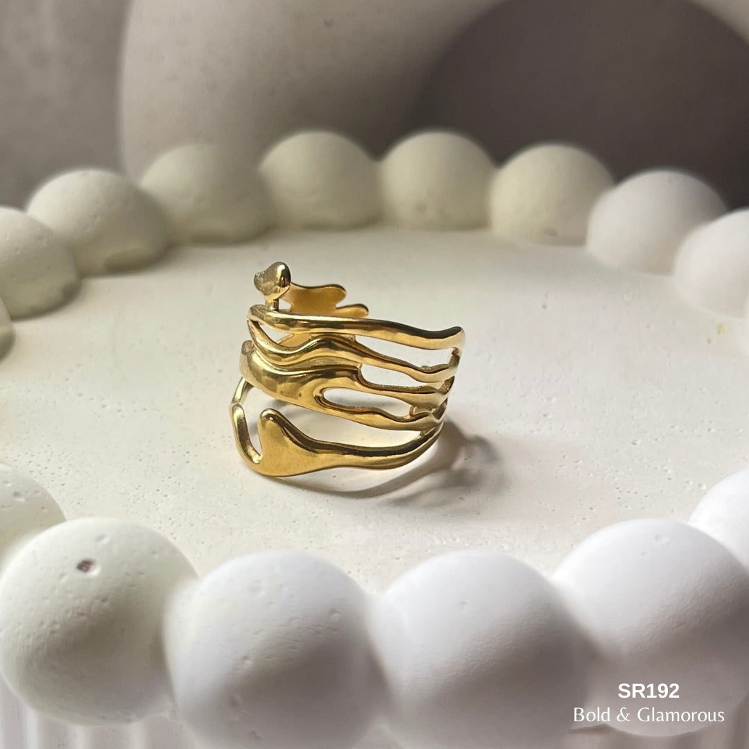Statement Ring | SR192 | Gold