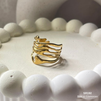 Statement Ring | SR192 | Gold