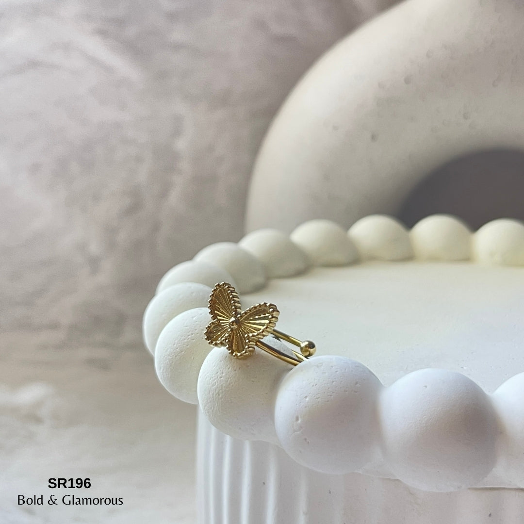 Statement Ring | SR196 | Golden Butterfly