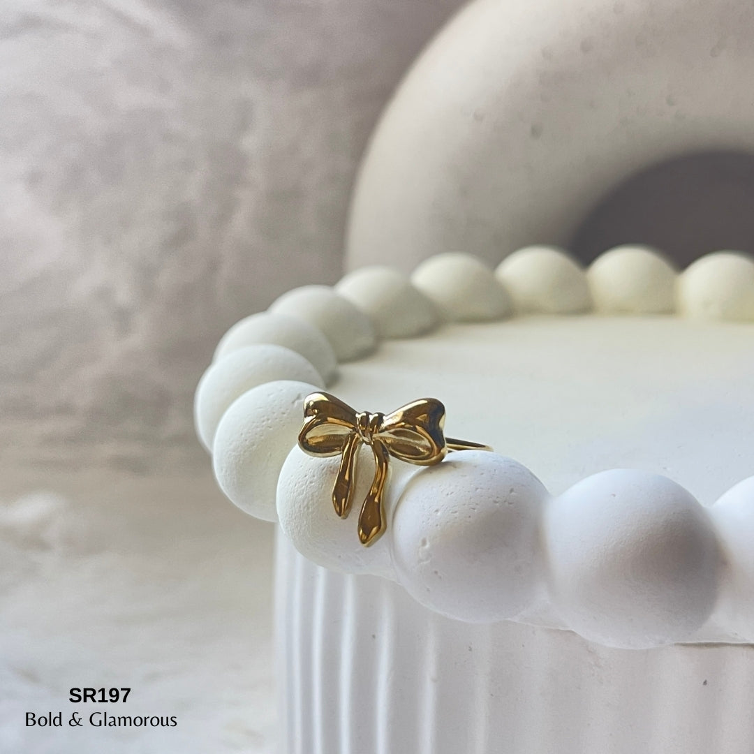 Statement Ring | SR197 | Golden Bow