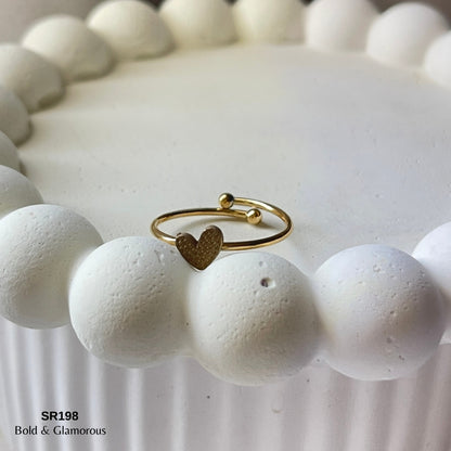 Statement Ring | SR198 | Golden Heart