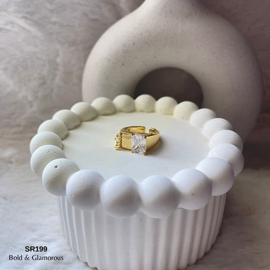 Stone Ring | SR199 | Andria | Gold