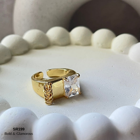 Stone Ring | SR199 | Andria | Gold