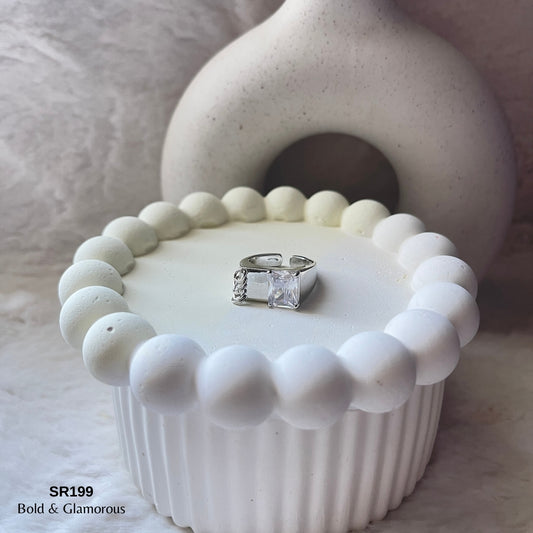 Stone Ring | SR199 | Andria | Silver