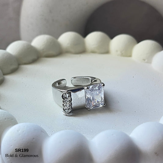Stone Ring | SR199 | Andria | Silver