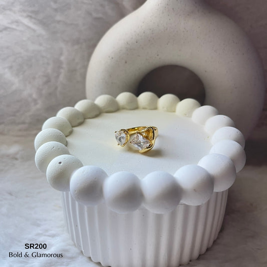 Stone Ring | SR200 | Deby | Gold