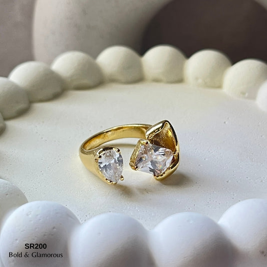 Stone Ring | SR200 | Deby | Gold