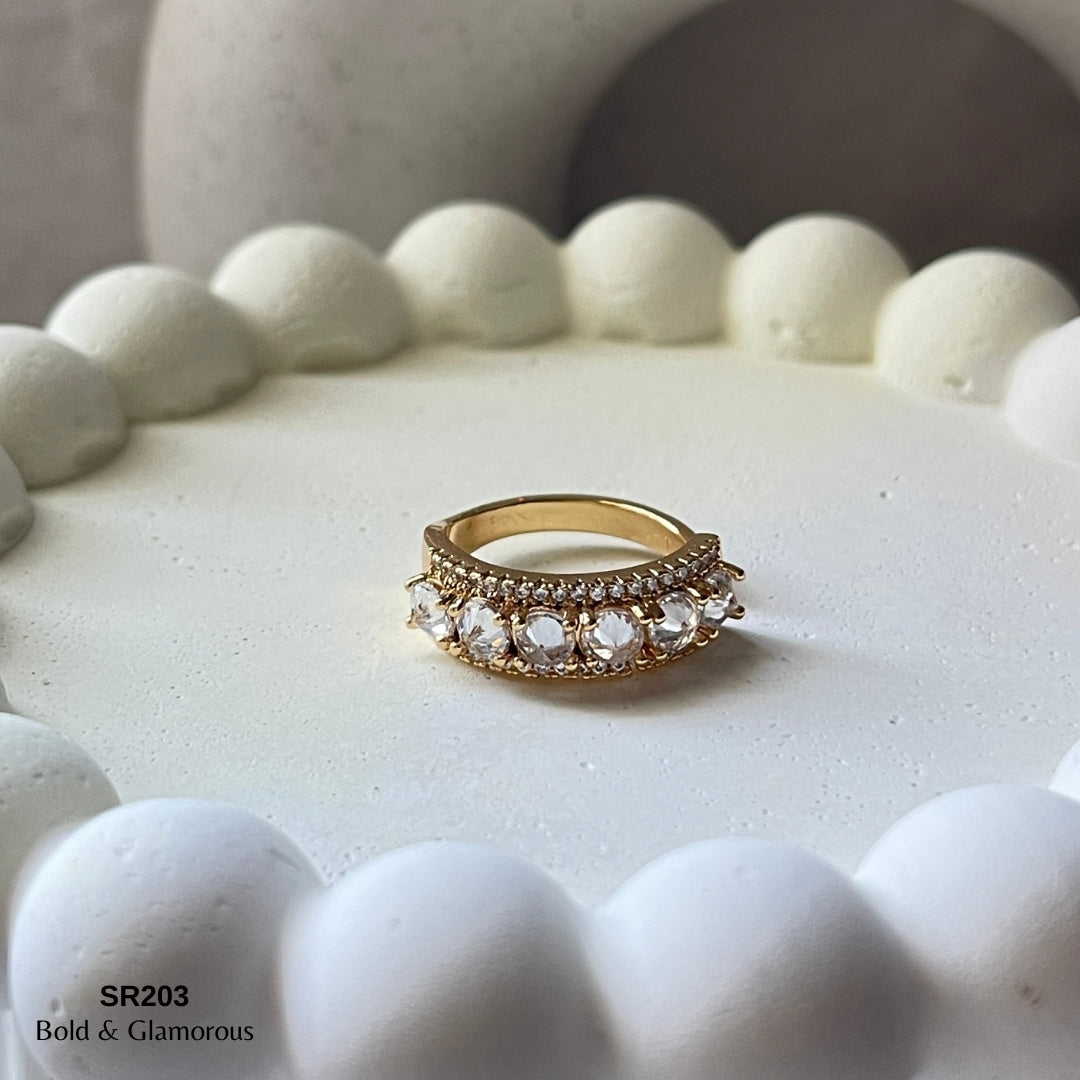 Stone Ring | SR203 | Davis | Gold