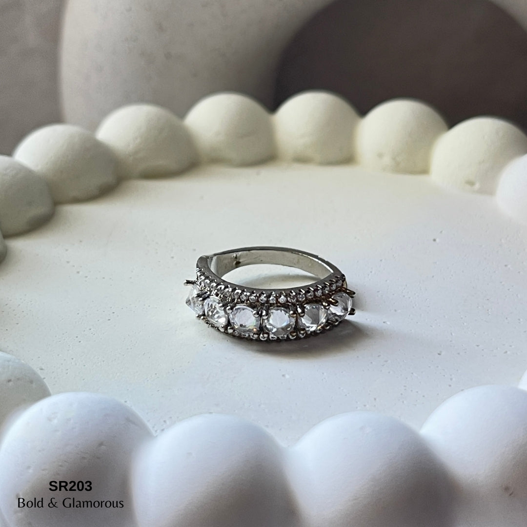 Stone Ring | SR203 | Davis | Silver