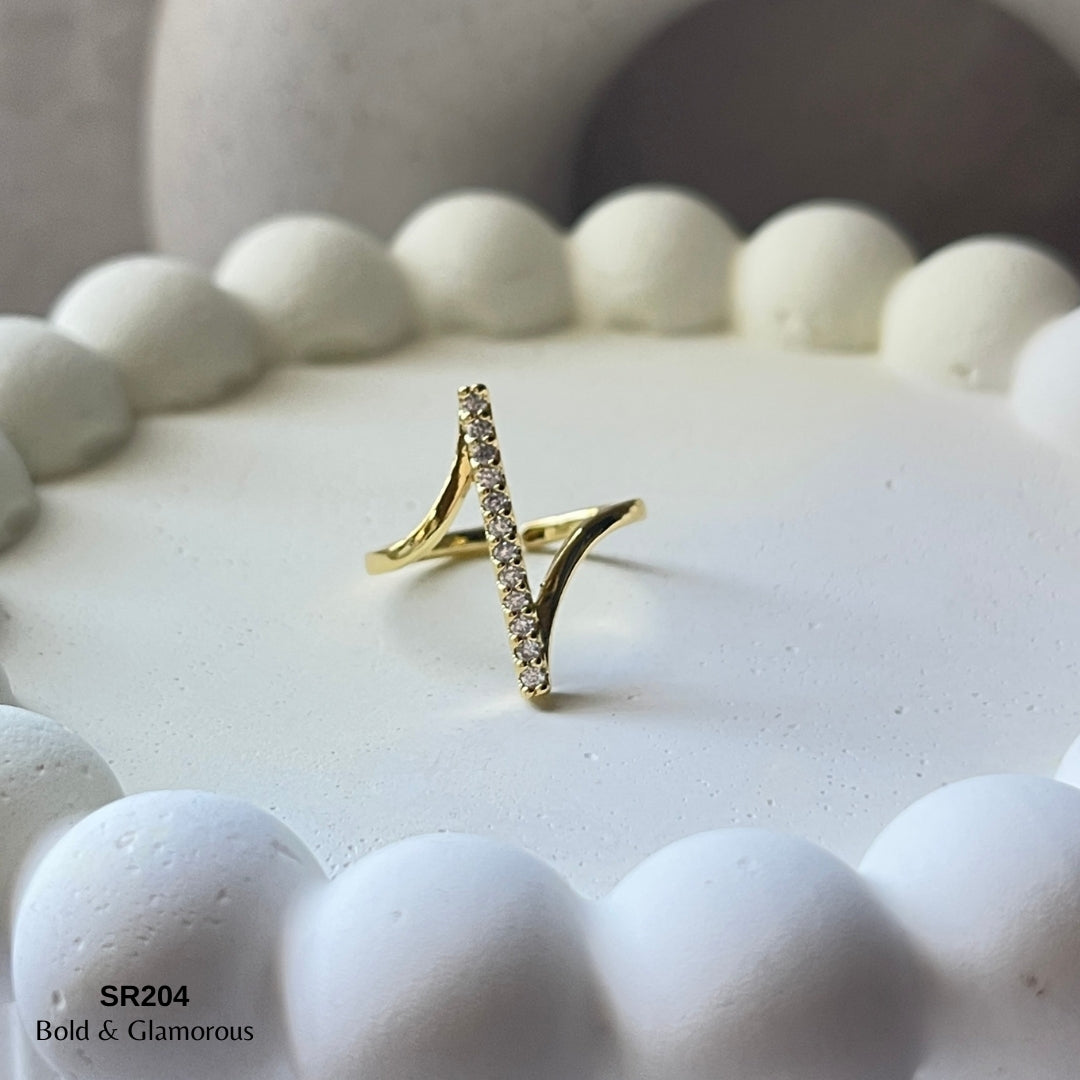 Stone Ring | SR204 | Jules | Gold