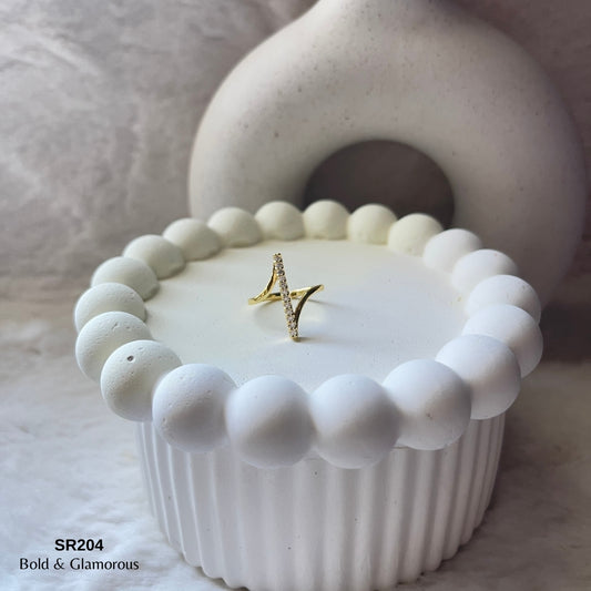 Stone Ring | SR204 | Jules | Gold