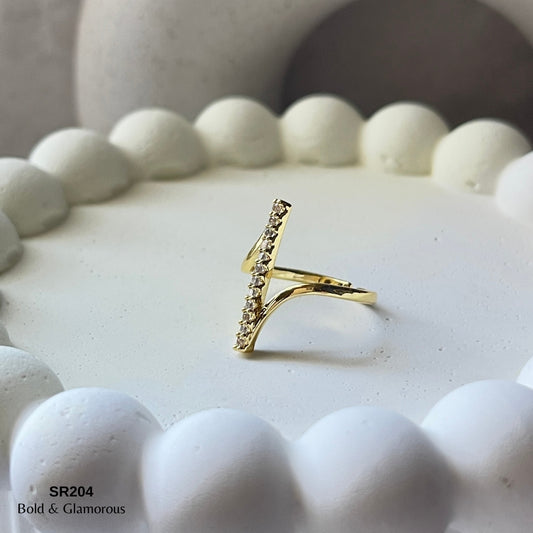 Stone Ring | SR204 | Jules | Gold