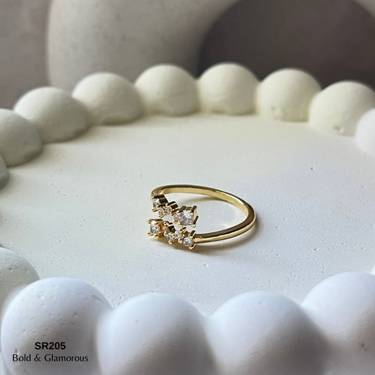 Stone Ring | SR205 | Aria | Gold