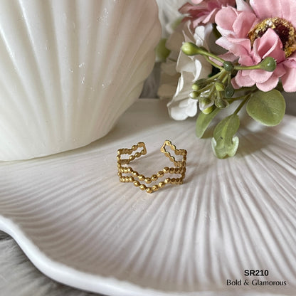 Statement Ring | SR210 | Gold