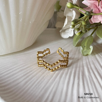 Statement Ring | SR210 | Gold