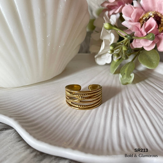 Statement Ring | SR213 | Gold
