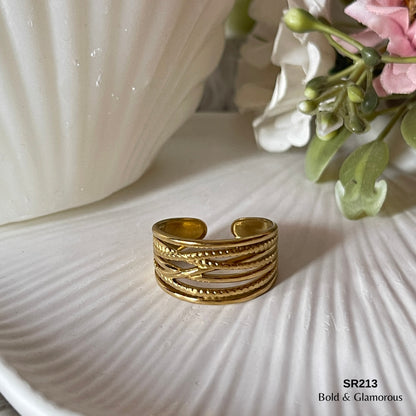 Statement Ring | SR213 | Gold