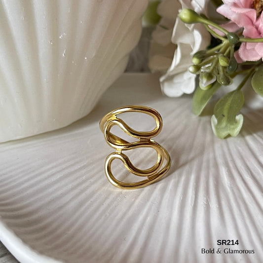 Statement Ring | SR214 | Gold