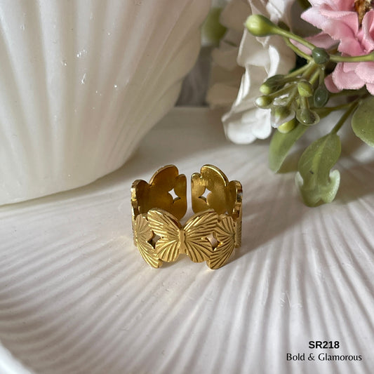 Statement Ring | SR218 | Gold