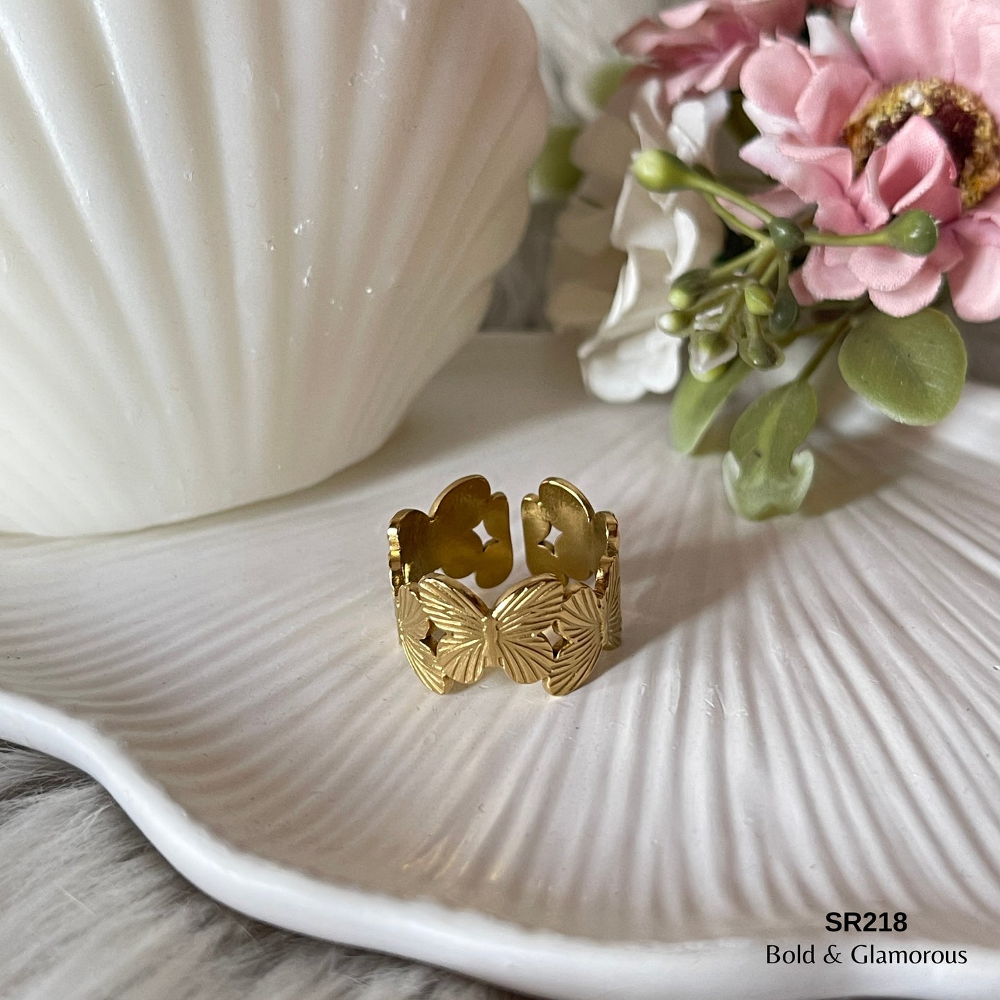 Statement Ring | SR218 | Gold