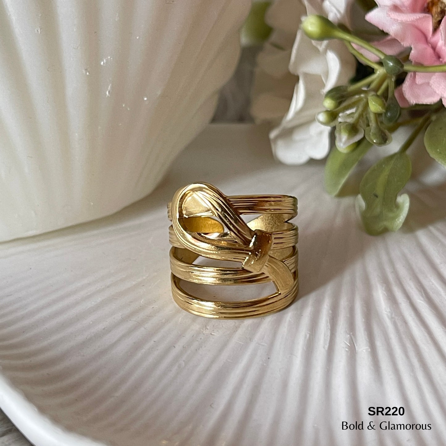Statement Ring | SR220 | Gold