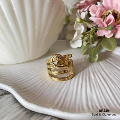 Statement Ring | SR220 | Gold