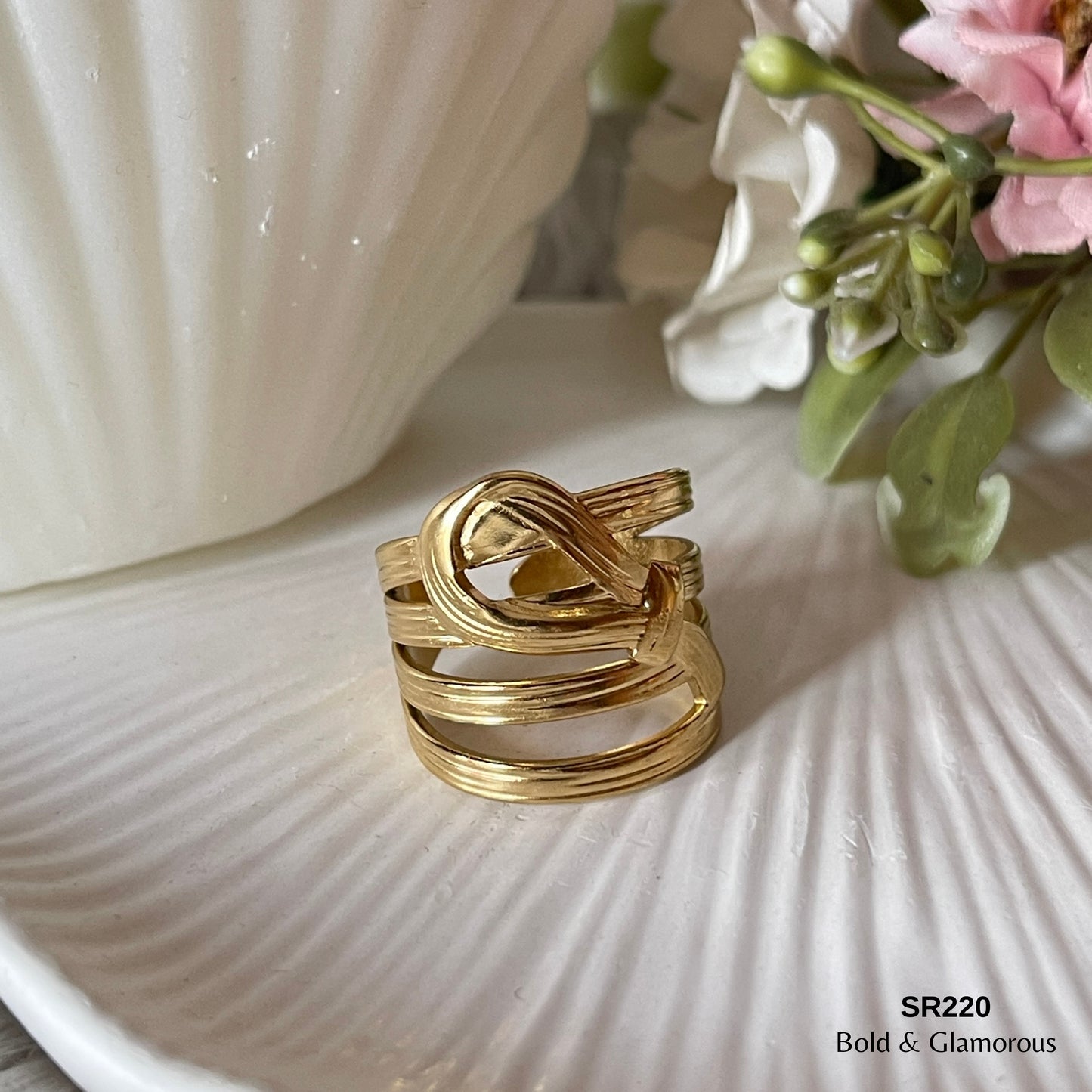 Statement Ring | SR220 | Gold
