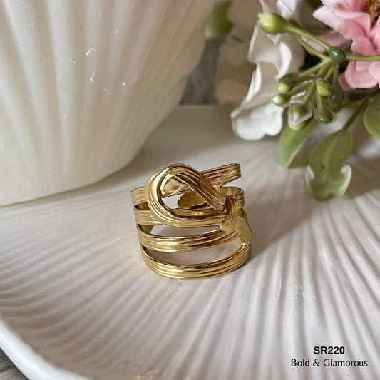 Statement Ring | SR220 | Gold