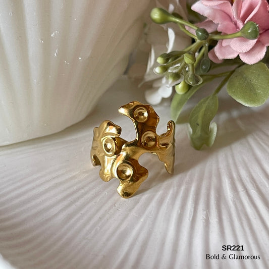 Statement Ring | SR221 | Gold