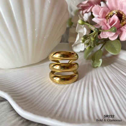 Statement Ring | SR222 | Gold