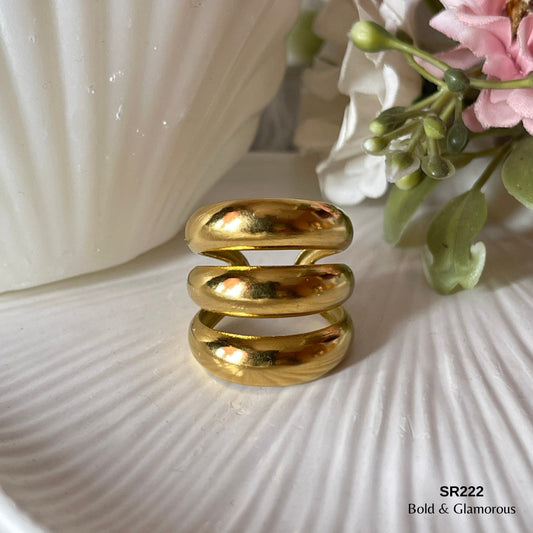 Statement Ring | SR222 | Gold