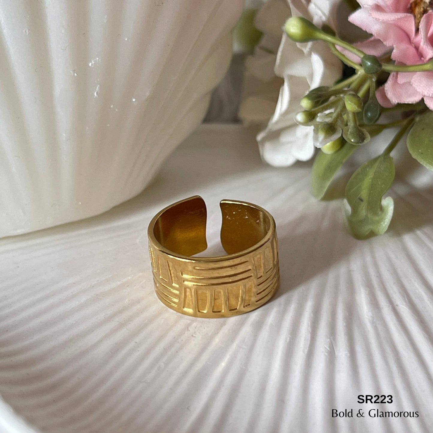 Statement Ring | SR223 | Gold