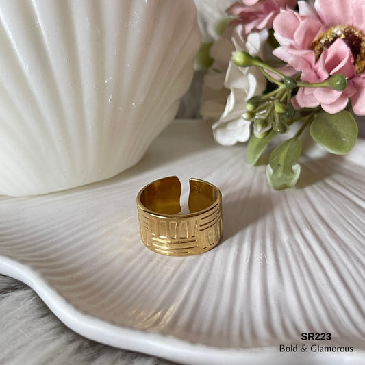 Statement Ring | SR223 | Gold