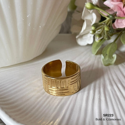 Statement Ring | SR223 | Gold
