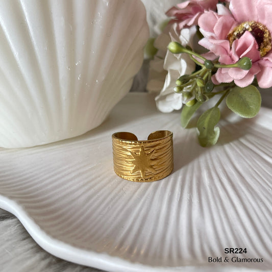 Statement Ring | SR224 | Gold
