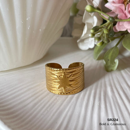 Statement Ring | SR224 | Gold